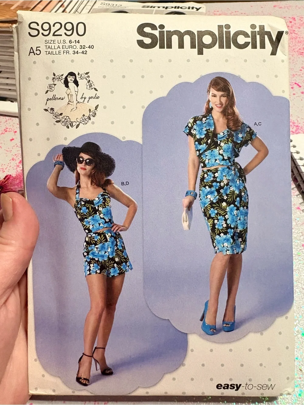 BN UNCUT SIMPLICITY 9290 A5 SEWING PATTERNS SWIMWEAR SWIMSUIT